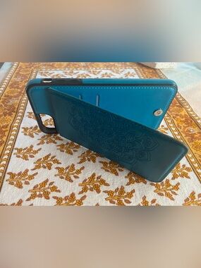 Casebus Blue Mandala Embossed Wallet Stand Iphone 11 ProMax Case